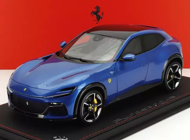 BBR Ferrari Purosangue Suv Panoramic Roof 2022 Con Vetrina With Showcase 1:18 P18231L-VET