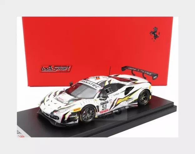 Looksmart Ferrari 488 Gt3 Evo 3.9l Turbo V8 Team Iron Lynx N 51 9th 24h Spa 2022 James Calado Miguel Molina Nicklas Nielsen 1:43 LSRC151