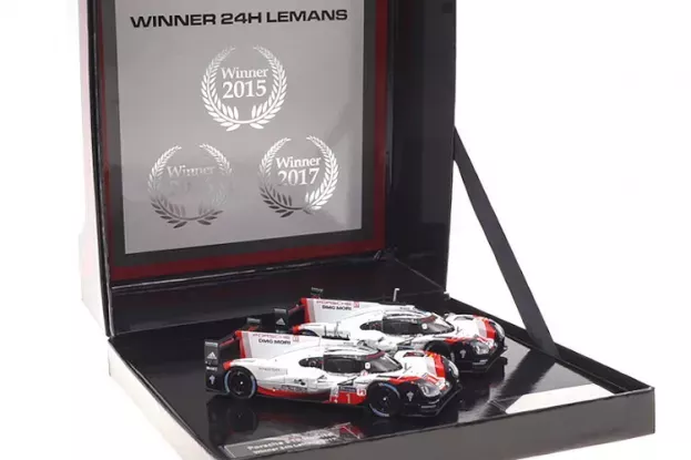 IXO Models Porsche Set 2 Cars 919 Hybrid 2.0l Turbo V4 Team Porsche N 2 Winner 24h Le Mans 2017 T.bernhard E.bamber B.hartley N 1 24h Le Mans 2017 N.jani N.tandy A.lotterer 1:43 IXOSP919-SET2