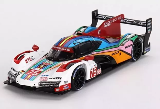 Mini GT Porsche 963 9rd 4.6l Turbo V8 Team Porsche Penske Motorsport N 75 24h Le Mans 2023 Felipe Nasr Mathieu Jaminet Nick Tandy 1:64 MGT00740-L