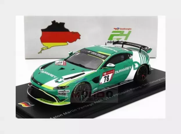 Spark Aston Martin Vantage Amr Gt4 Team Pro-sport Racing N 78 24h Nurburgring 2023 G.dumarey Y.sokolovskiy M.hess R.adams 1:43 SG926