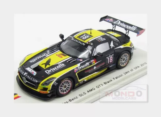 Spark Mercedes Sls Amg Gt3 Team Black Falcon N 18 24h Spa 2015 O.morley S.johnston M.engel B.schneider 1:43 SB115