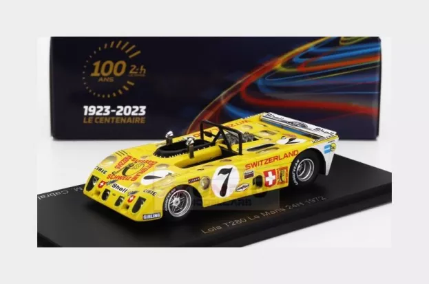 Spark Lola T280 Cosworth Dfv 3.0l V8 Team Ecurie Bonnier N 7 24h Le Mans 1972 J.de Bragation M.cabral H.de Fierlandt 1:43 S9434