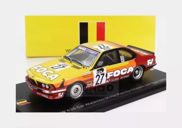 Spark Bmw 6-series 635 Csi Team Waterloo Motor Racing N 27 24h Spa 1983 F.hesnault P.f.rousselot P.dermagne 1:43 SB652