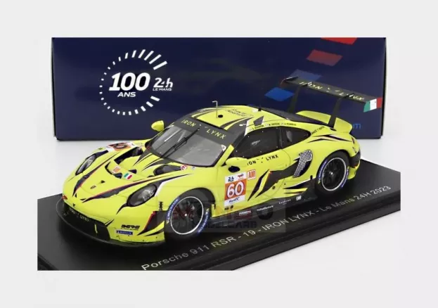 Spark Porsche 911 991-2 Rsr-19 4.2l Team Iron Lynx N 60 24h Le Mans 2023 M.cressoni A.picariello C.schiavoni 1:43 S8763