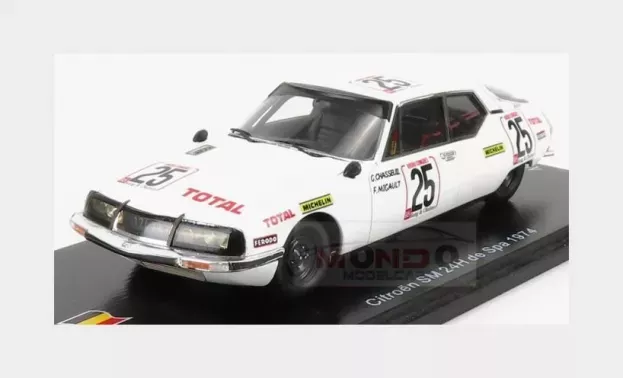 Spark Citroen Sm Maserati N 25 24h Spa 1974 G.chasseuil F.migault 1:43 SB341