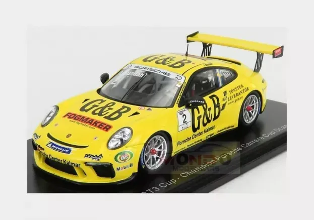 Spark Porsche 911 991 Gt3 Cup N 2 Champion Porsche Carrera Cup Scandinavie 2018 L.sundahl 1:43 S8501