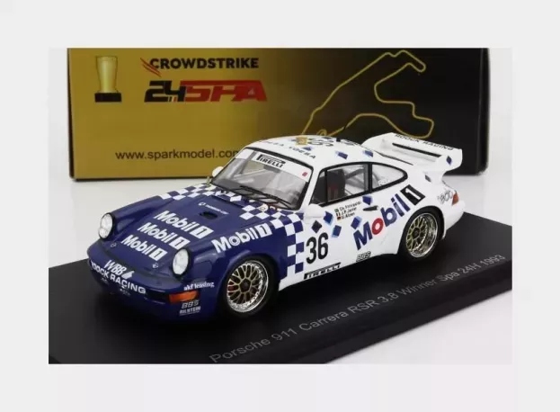 Spark Porsche 911 964 Carrera Rsr 3.8 Team Roock Racing N 36 Winner 24h Spa 1993 Christian Fittipaldi Jean Pierre Jarier Uwe Alzen 1:43 43SPA1993