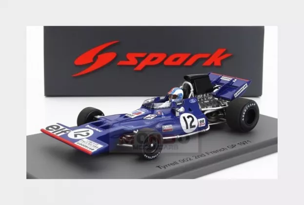 Spark Tyrrell F1 002 N 12 2nd France Gp 1971 F.cevert 1:43 S7231