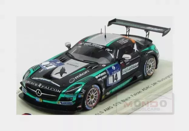 Spark Mercedes Sls Amg Gt3 Team Black Falcon N 14 24h Nurburgring 2014 A.al Faisal H.haupt A.christodoulou Y.buurman 1:43 SG151