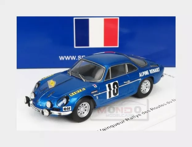 Spark Renault Apline A110 N 10 Winner Rally Routes Du Nord 1963 J.vinatier M.callewaert 1:43 SF231