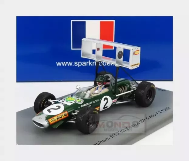 Spark Brabham F2 Bt23c N 2 Essais D'albi Gp 1968 J.rindt 1:43 SF251