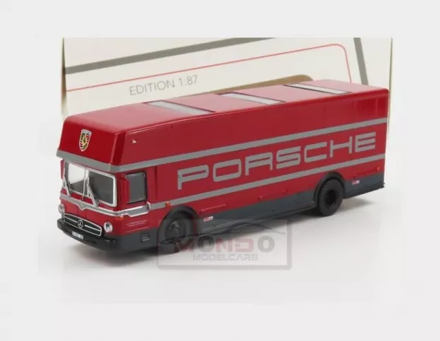 Schuco Mercedes O317 Truck Car Transporter Porsche Motorsport Renntransporter 1968 1:87 452668000