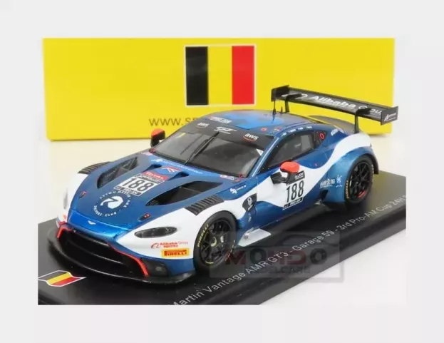 Spark Aston Martin Vantage Amr Gt3 Team Garage59 N 188 3rd Pro-am Cup Class 24h Spa 2020 A.west C.goodwin J.adam M.martin 1:43 SB384