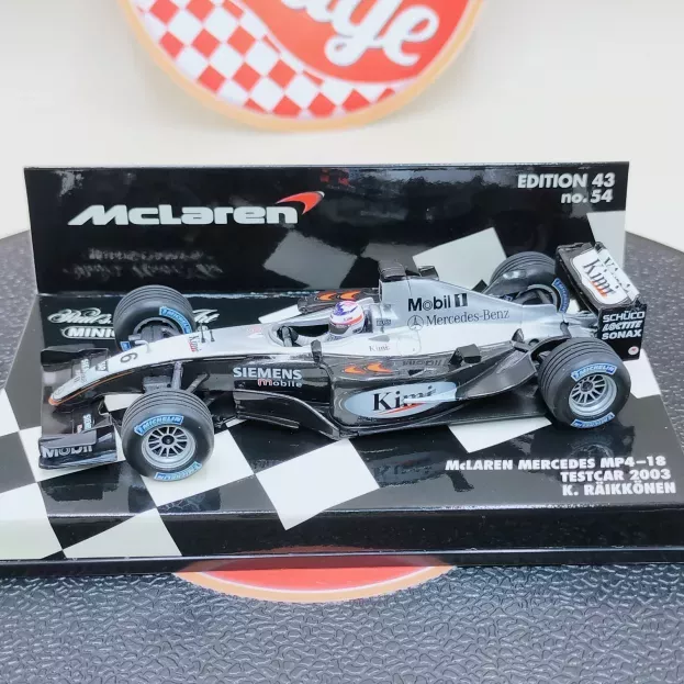 Minichamps Mclaren F1 Mercedes Mp4 18 Testcar 2003 Raikkonen 1:43 34316