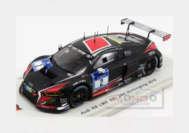 Spark Audi R8 Lms N 2 24h Nurburgring 2016 S.leonard R.frijns E.sandstrom F.vervisch 1:43 SG238
