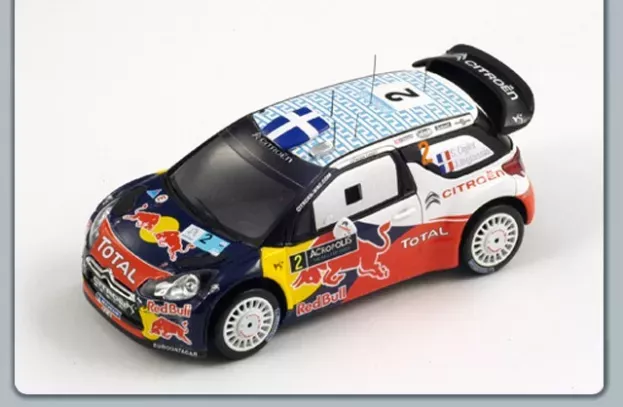 Spark Citroen Ds3 Wrc Red Bull N 2 Winner Rally Acropolis 2011 S.ogier J.ingrassia 1:43 S3310