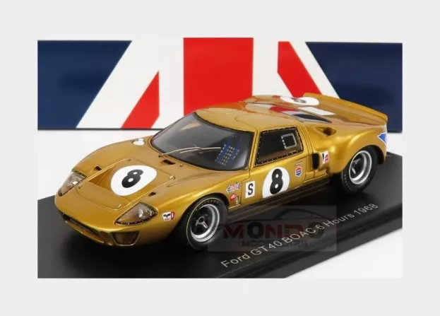 Spark Ford Gt40 4.9l V8 N 8 6h Boac 1968 T.drury K.holland 1:43 UK010