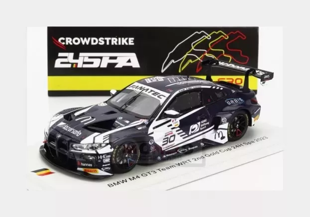 Spark Bmw 4-series M4 Team Wrt N 30 2nd Gold Cup 24h Spa 2023 J.b.simmenauer C.williams N.krutten 1:43 SB709