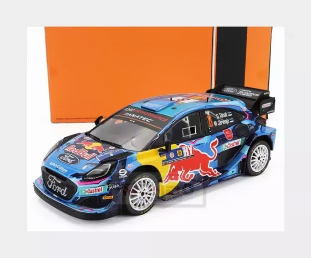 IXO Models Ford Puma Rally1 Team Red Bull Ford World Rally M-sport N 8 3rd Rally Central European 2023 Ott Tanak Martin Jarveoja 1:18 18RMC187.22