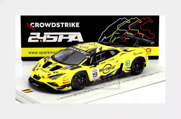 Spark Lamborghini Huracan Gt3 Evo 2 Team Iron Lynx N 19 24h Spa 2023 L.pulcini M.beretta R.ineichen 1:43 SB731