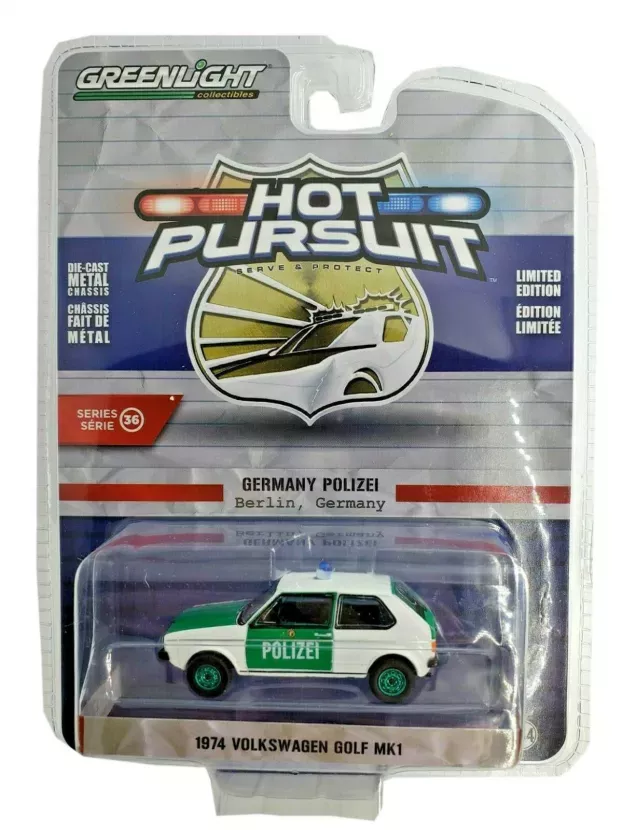 Greenlight Volkswagen Golf Mki Polizei 1974 1:64 42930B