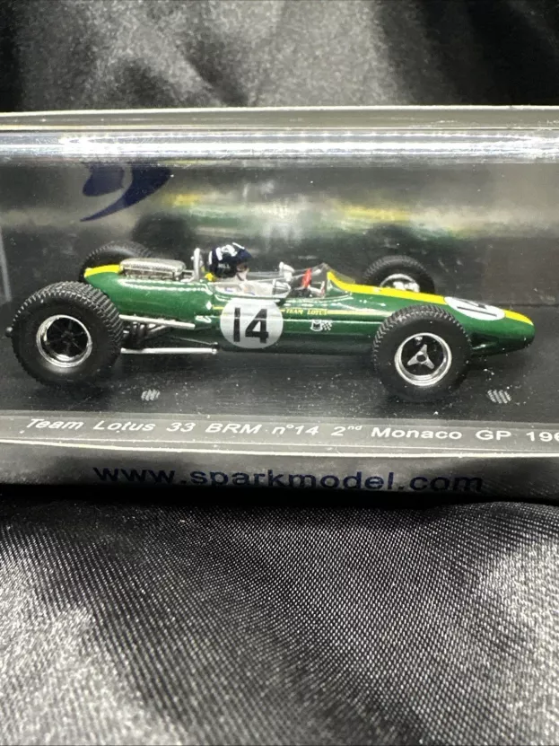 Spark Lotus F1 33 Brm N 14 2nd Monaco Gp 1967 Graham Hill 1:43 S1852