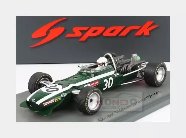 Spark Cooper F1 T86b N 30 France Gp 1968 V.elford 1:43 S6984
