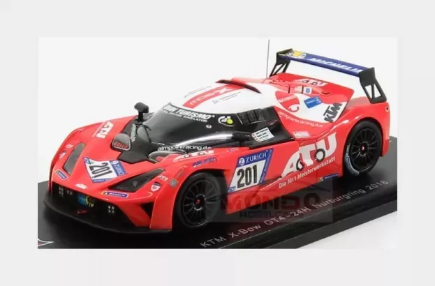 Spark Ktm X-bow Gt4 N 201 2nd X-class Cup 24h Nurburgring 2018 N.schiff L.kraihamer L.strycek R.frey 1:43 SG416