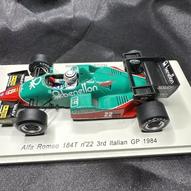 Spark Alfa Romeo F1 184t Benetton N 22 3rd Italian Gp 1984 Riccardo Patrese 1:43 S3871