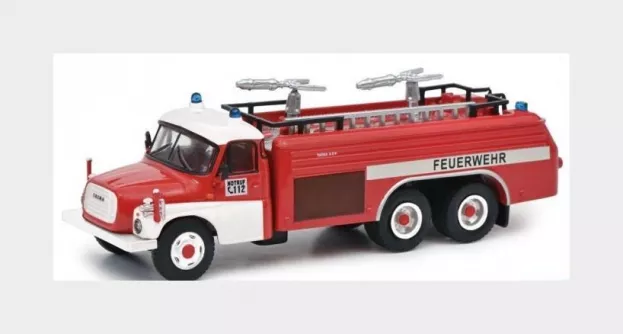 Schuco Tatra T148 Tanker Truck Feuerwehr 3-assi 1968 1:87 452678700