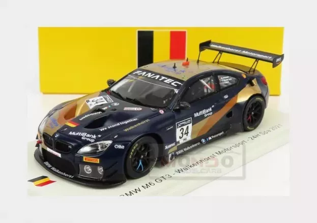 Spark Bmw 6-series M6 Gt3 Team Walkenhorst Motorsport N 34 24h Nurburgring 2021 S.van Der Linde D.pittard M.wittmann 1:43 SB470