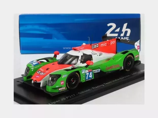 Spark Ligier Js P217 Gibson Gk428 4.2l V8 Team India Eurasia Racing N 74 24h Le Mans 2021 T.cloet J.corbett J.winslow 1:43 S8257