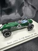 1:43 SPARK S1833 Team Lotus 12 Monaco GP 1958 #26 Graham Hill Ultra Rare USA Box
