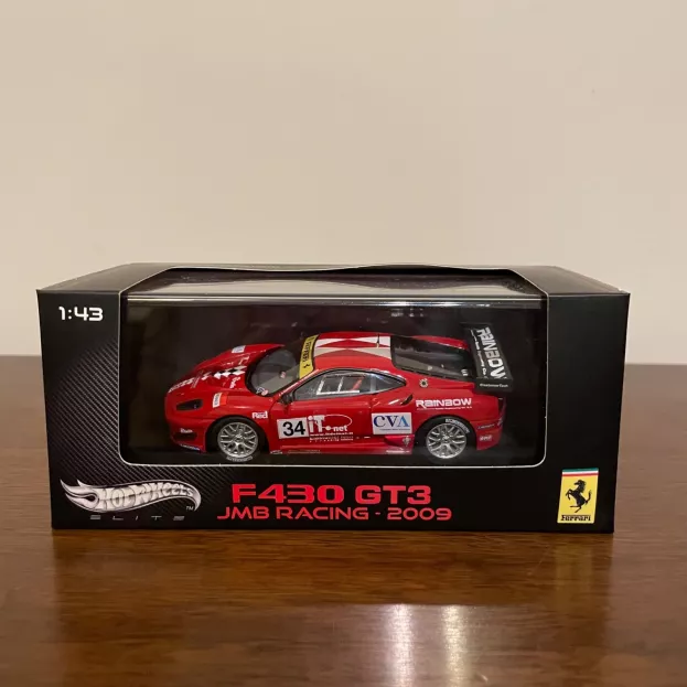 Hot Wheels Ferrari F430 Gt3 N 34 Jmb Racing 2009 A.garbagnati E.gravereaux 1:43 W1193