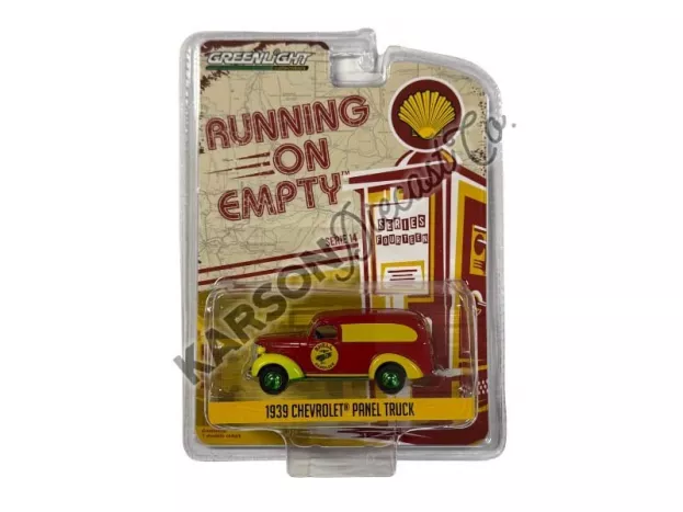 Greenlight Chevrolet Panel Van Truck Shell Gasoline 1939 1:64 41140A