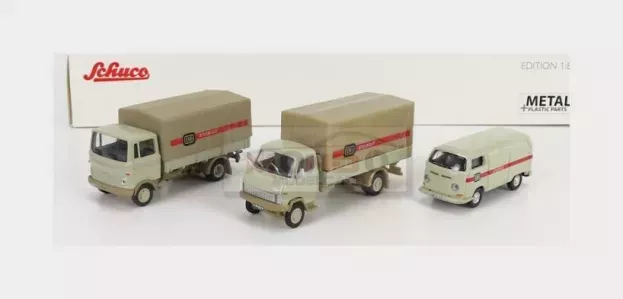 Schuco Volkswagen Set 3x Stuckgut T2 Van Hanomag F55 Truck Mercedes Benz Lp608 Truck 1:87 452655300