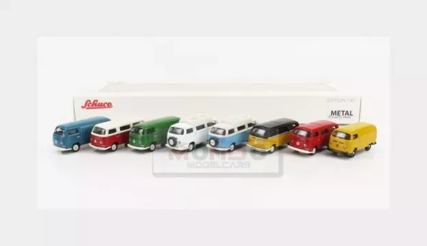 Schuco Volkswagen Set 8x T2 Van Camper Minibus 1962 1:87 452668500