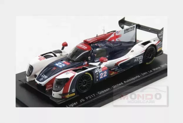 Spark Ligier Js P217 Gibson Team United Autosports N 22 24h Le Mans 2018 P.hanson F.albuquerque P.di Resta 1:43 S7010