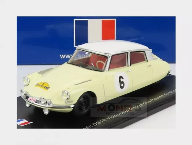 Spark Citroen Ds19 Police 6 Winner Rally Routes Du Nord 1963 L.bianchi P.ickx 1:43 SF230