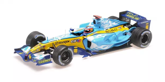 Minichamps Renault F1 R25 Team Renault F1 N 5 World Champion 2nd Belgium Gp 2005 Fernando Alonso 1:18 117051605
