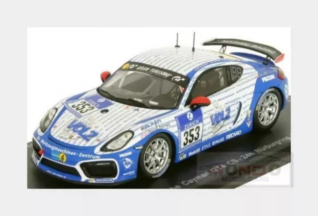 Spark Porsche Cayman Gt4 Cs Team Mathol Racing N 353 24h Nurburgring 2016 V.m.keilwerth V.wawer R.thomsen W.assmann 1:43 SG259