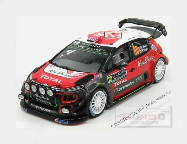 Spark Citroen C3 Wrc Team Citroen Total Abu Dhabi Wrt N 10 Rally Montecarlo 2018 K.meeke P.nagle 1:43 S5960
