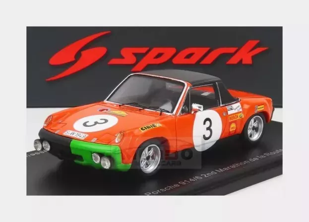 Spark Porsche 914 6 N 3 2nd Marathon De La Route 1970 B.waldegaard A.andersson G.chasseuil 1:43 S2865