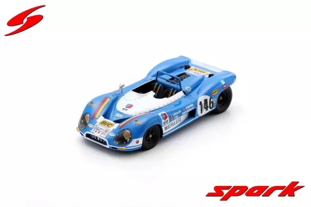 Spark Matra Simca Ms650 Spider N 146 Winner Tour Auto 1970 J.p.beltoise P.depailler J.todt 1:43 SF290