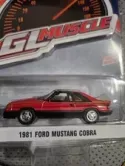1981 Ford Mustang Cobra Bright Red 1:64 Scale Model Car - Greenlight 13300C