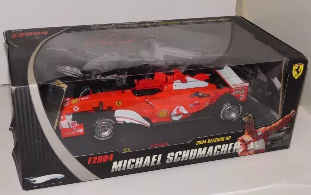 Hot Wheels Ferrari F1 F2004 N 1 Michael Schumacher 2nd Belgium Gp 2004 World Champion 1:18 N2078