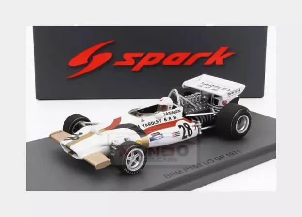 Spark Brm F1 P153 N 28 Usa Gp 1971 John Cannon 1:43 S5710