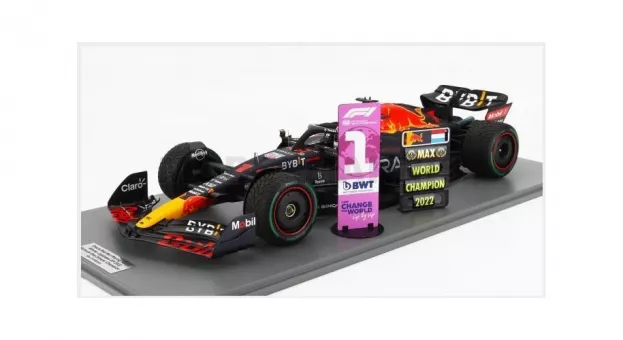 Spark Red Bull F1 Rb18 Team Oracle Red Bull Racing N 1 World Champion Winner Japan Gp With Pit Board 2022 Max Verstappen 1:12 12S034