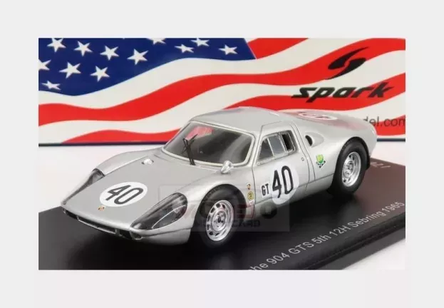 Spark Porsche 904 Gts N 40 12h Sebring 1965 L.underwood G.klass 1:43 US263